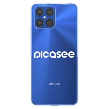 Picasee silikónový prehľadný obal pre Honor X8 4G - Picasee - new logo - white