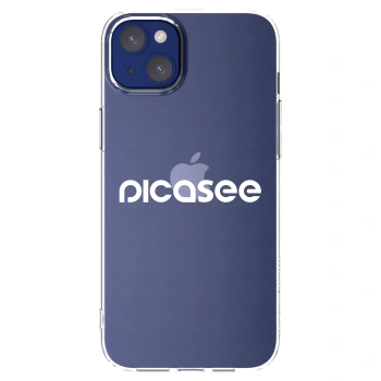 Picasee silikónový prehľadný obal pre Apple iPhone 14 Plus - Picasee - new logo - white