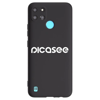 Picasee silikónový čierny obal pre Realme C21Y - Picasee - new logo - white