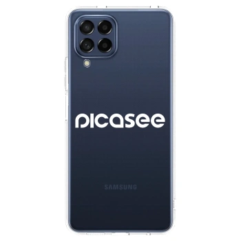 Picasee silikónový prehľadný obal pre Samsung Galaxy M53 5G - Picasee - new logo - white