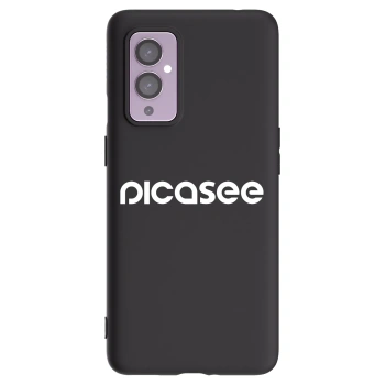 Picasee silikónový čierny obal pre OnePlus 9 - Picasee - new logo - white