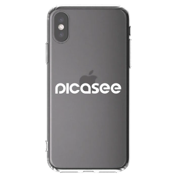 Picasee silikónový prehľadný obal pre Apple iPhone X/XS - Picasee - new logo - white