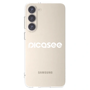 Picasee silikónový prehľadný obal pre Samsung Galaxy S23+ 5G - Picasee - new logo - white