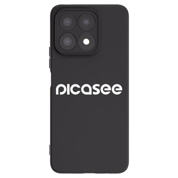 Picasee silikónový čierny obal pre Honor X8a - Picasee - new logo - white