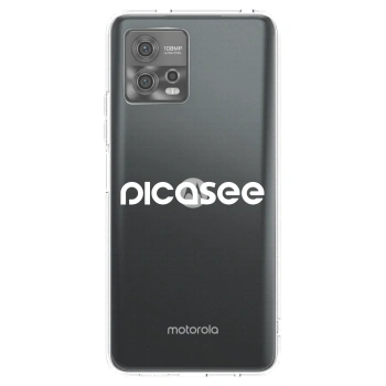 Picasee silikónový prehľadný obal pre Motorola Moto G72 - Picasee - new logo - white