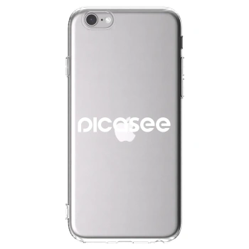 Picasee silikónový prehľadný obal pre Apple iPhone 6/6S - Picasee - new logo - white