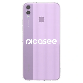 Picasee silikónový prehľadný obal pre Honor 8X - Picasee - new logo - white