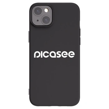 Picasee silikónový čierny obal pre Apple iPhone 15 Plus - Picasee - new logo - white