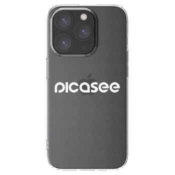 Picasee silikónový prehľadný obal pre Apple iPhone 15 Pro - Picasee - new logo - white