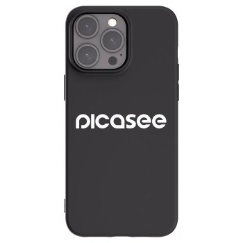 Picasee silikónový čierny obal pre Apple iPhone 15 Pro Max - Picasee - new logo - white