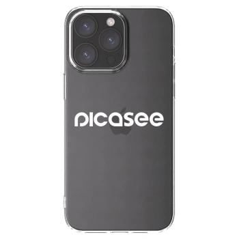 Picasee silikónový prehľadný obal pre Apple iPhone 15 Pro Max - Picasee - new logo - white