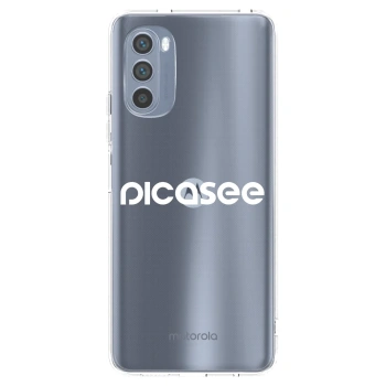 Picasee silikónový prehľadný obal pre Motorola Moto G62 - Picasee - new logo - white