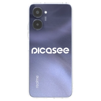 Picasee silikónový prehľadný obal pre Realme 10 4G - Picasee - new logo - white