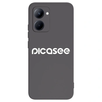 Picasee silikónový čierny obal pre Realme C33 (2023) - Picasee - new logo - white