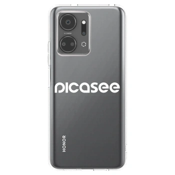 Picasee silikónový prehľadný obal pre Honor X7a - Picasee - new logo - white