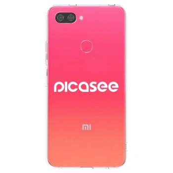Picasee silikónový prehľadný obal pre Xiaomi Mi 8 Lite - Picasee - new logo - white