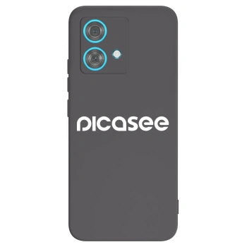 Picasee silikónový čierny obal pre Motorola Edge 40 Neo - Picasee - new logo - white