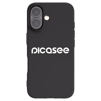 Picasee silikónový čierny obal pre Apple iPhone 16 - Picasee - new logo - white