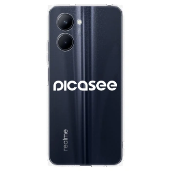 Picasee silikónový prehľadný obal pre Realme C33 (2023) - Picasee - new logo - white