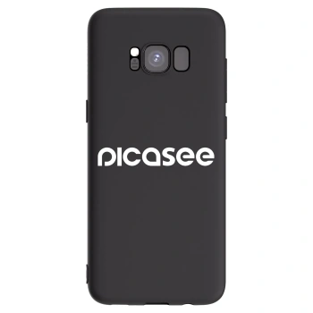 Picasee silikónový čierny obal pre Samsung Galaxy S8 G950F - Picasee - new logo - white