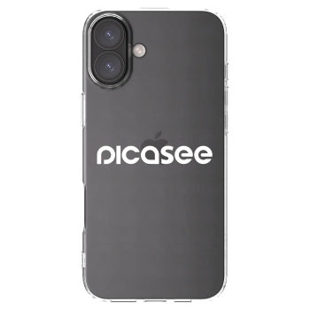 Picasee silikónový prehľadný obal pre Apple iPhone 16 Plus - Picasee - new logo - white
