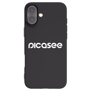 Picasee silikónový čierny obal pre Apple iPhone 16 Plus - Picasee - new logo - white