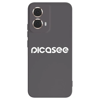 Picasee silikónový čierny obal pre Motorola Moto G85 - Picasee - new logo - white