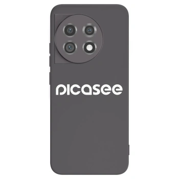 Picasee silikónový čierny obal pre OnePlus 11 5G - Picasee - new logo - white