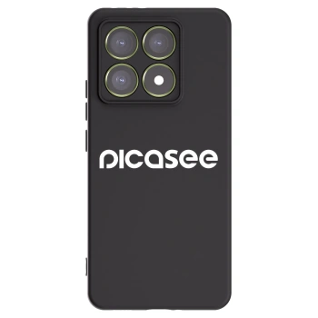 Picasee silikónový čierny obal pre Xiaomi 14T - Picasee - new logo - white