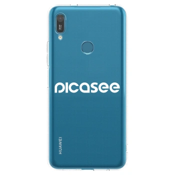 Picasee silikónový prehľadný obal pre Huawei Y7 2019 - Picasee - new logo - white