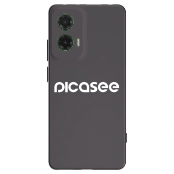 Picasee silikónový čierny obal pre Motorola Moto G35 5G - Picasee - new logo - white