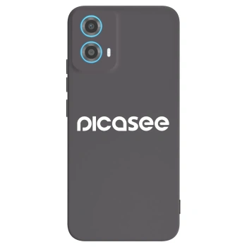 Picasee silikónový čierny obal pre Motorola Moto G34 5G - Picasee - new logo - white