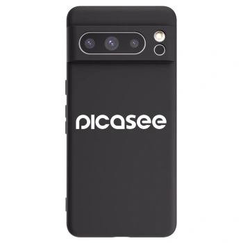 Picasee silikónový čierny obal pre Google Pixel 8 Pro - Picasee - new logo - white
