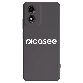 Picasee silikónový čierny obal pre Motorola Moto E14 - Picasee - new logo - white