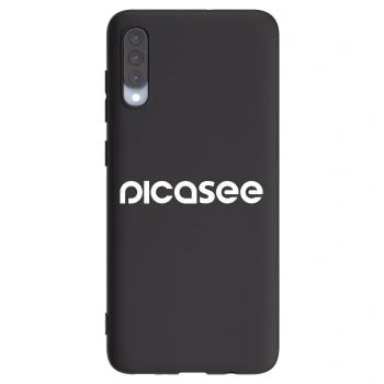 Picasee silikónový čierny obal pre Samsung Galaxy A70 A705F - Picasee - new logo - white