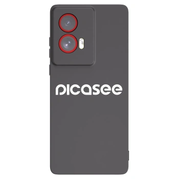 Picasee silikónový čierny obal pre Motorola Edge 50 Fusion - Picasee - new logo - white