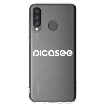 Picasee silikónový prehľadný obal pre Huawei P30 Lite - Picasee - new logo - white