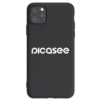 Picasee silikónový čierny obal pre Apple iPhone 11 Pro Max - Picasee - new logo - white