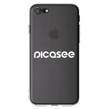 Picasee silikónový prehľadný obal pre Apple iPhone 8 - Picasee - new logo - white