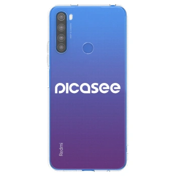 Picasee silikónový prehľadný obal pre Xiaomi Redmi Note 8T - Picasee - new logo - white
