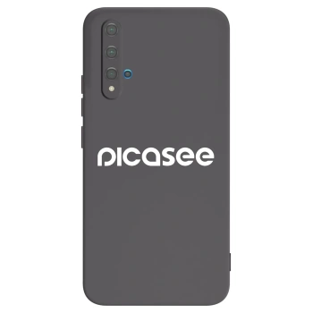 Picasee silikónový čierny obal pre Huawei Nova 5T - Picasee - new logo - white