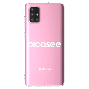 Picasee silikónový prehľadný obal pre Samsung Galaxy A71 A715F - Picasee - new logo - white