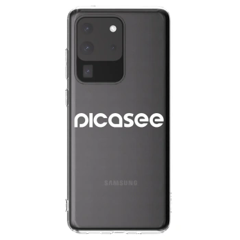 Picasee silikónový prehľadný obal pre Samsung Galaxy S20 Ultra 5G G988F - Picasee - new logo - white