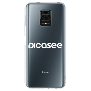 Picasee silikónový prehľadný obal pre Xiaomi Redmi Note 9 Pro - Picasee - new logo - white