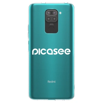 Picasee silikónový čierny obal pre Xiaomi Redmi Note 9 - Picasee - new logo - white