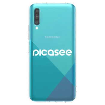 Picasee silikónový prehľadný obal pre Samsung Galaxy A30s A307F - Picasee - new logo - white