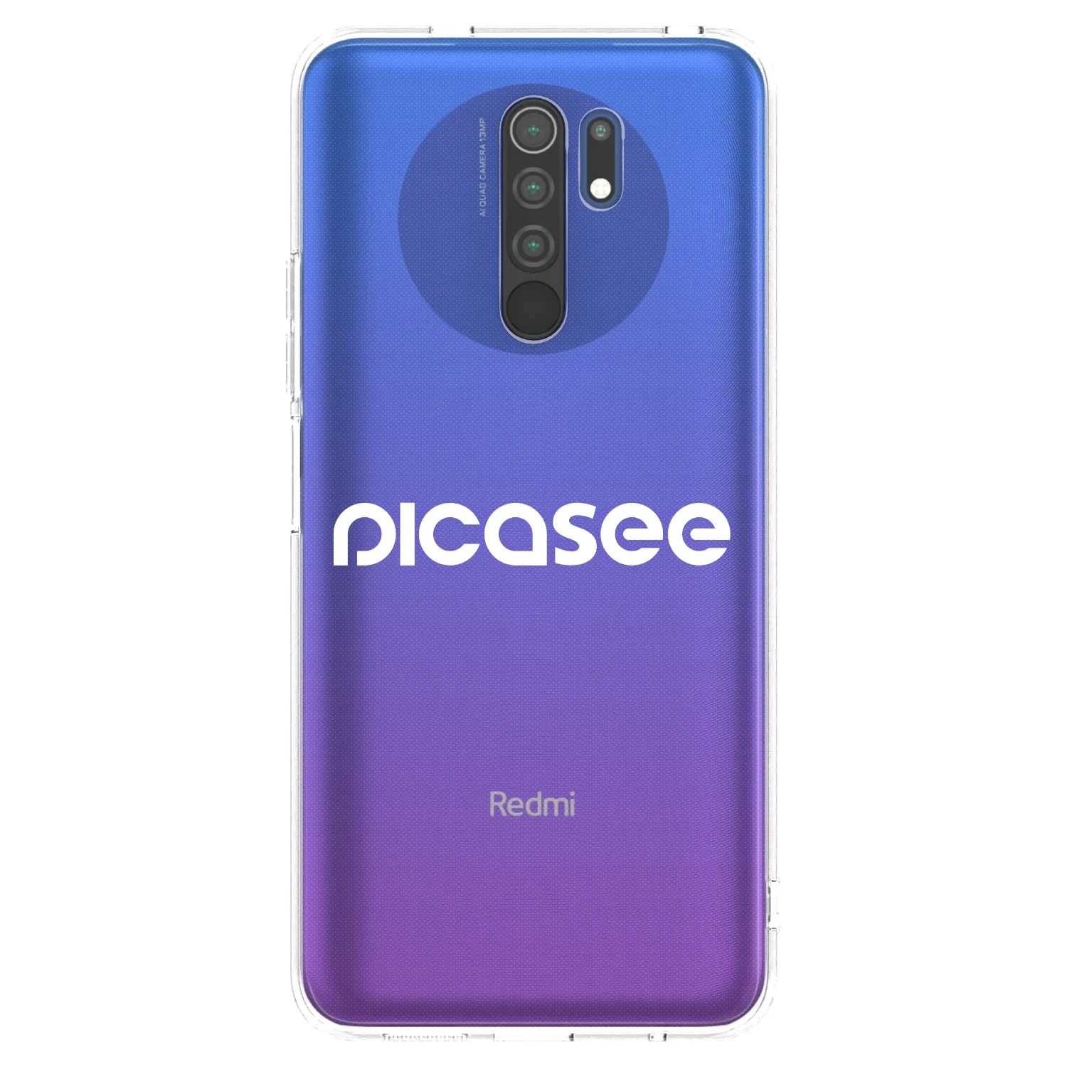 Picasee silikónový prehľadný obal pre Xiaomi Redmi 9 - Picasee - new logo - white