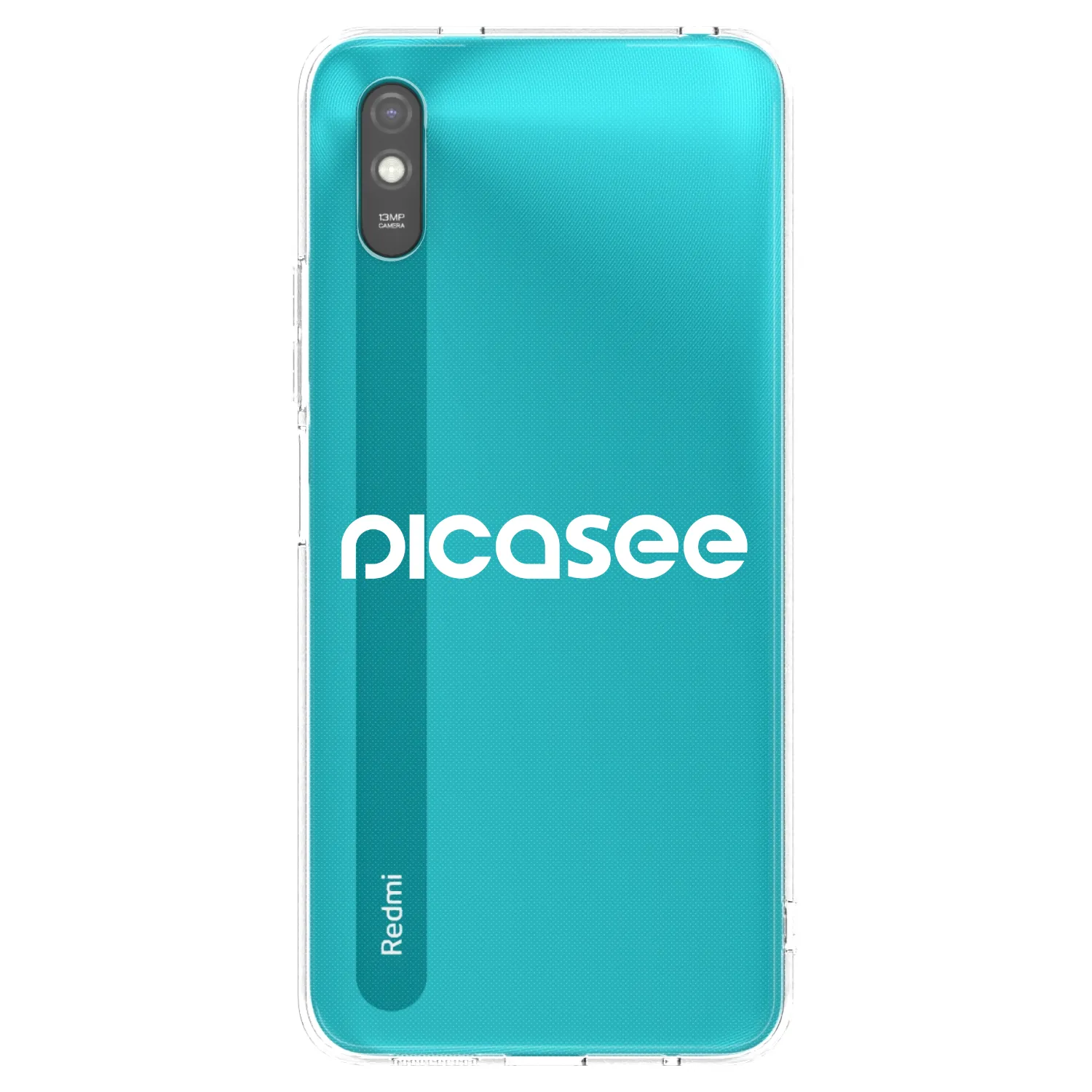 Picasee silikónový čierny obal pre Xiaomi Redmi 9A - Picasee - new logo - white