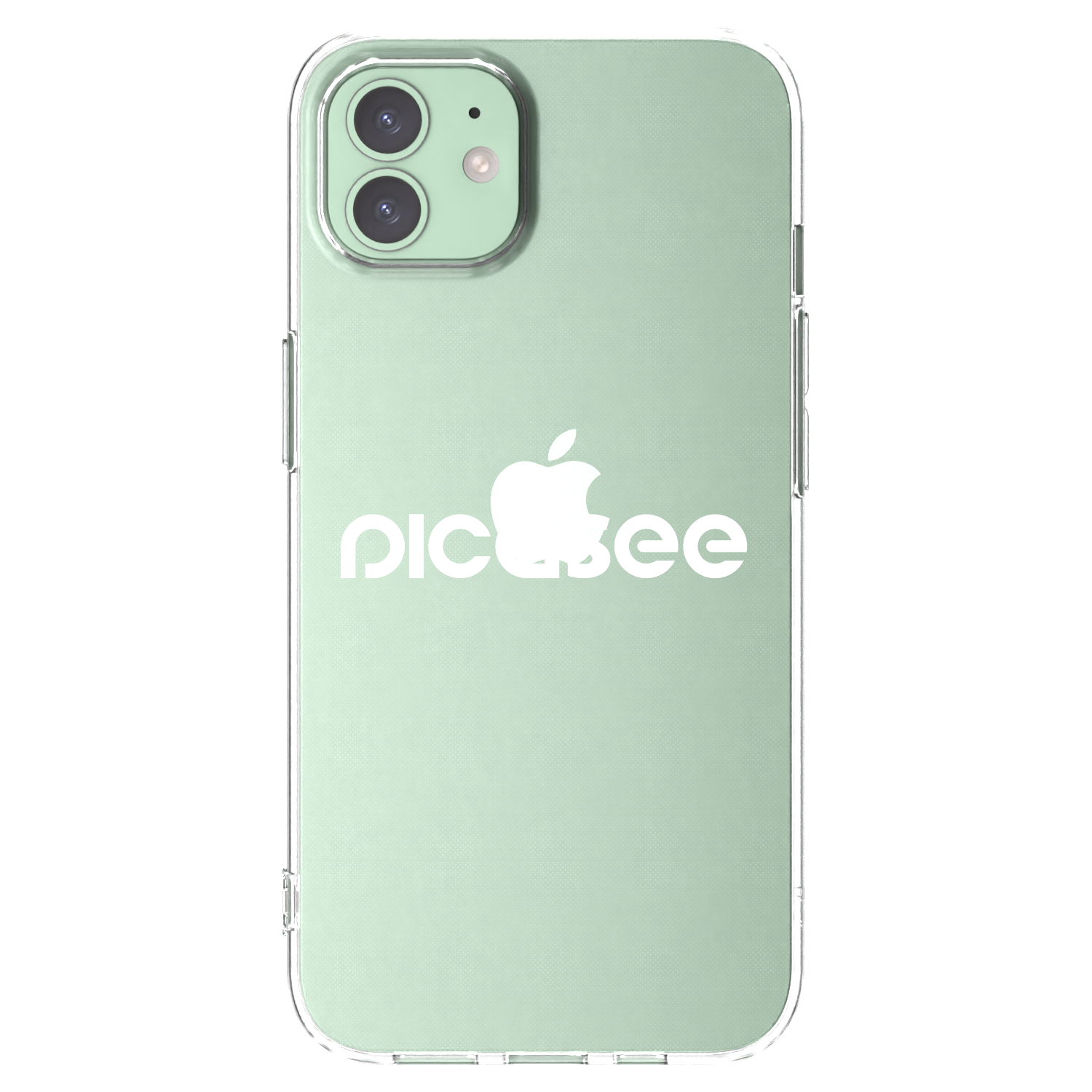Picasee silikónový prehľadný obal pre Apple iPhone 12 - Picasee - new logo - white