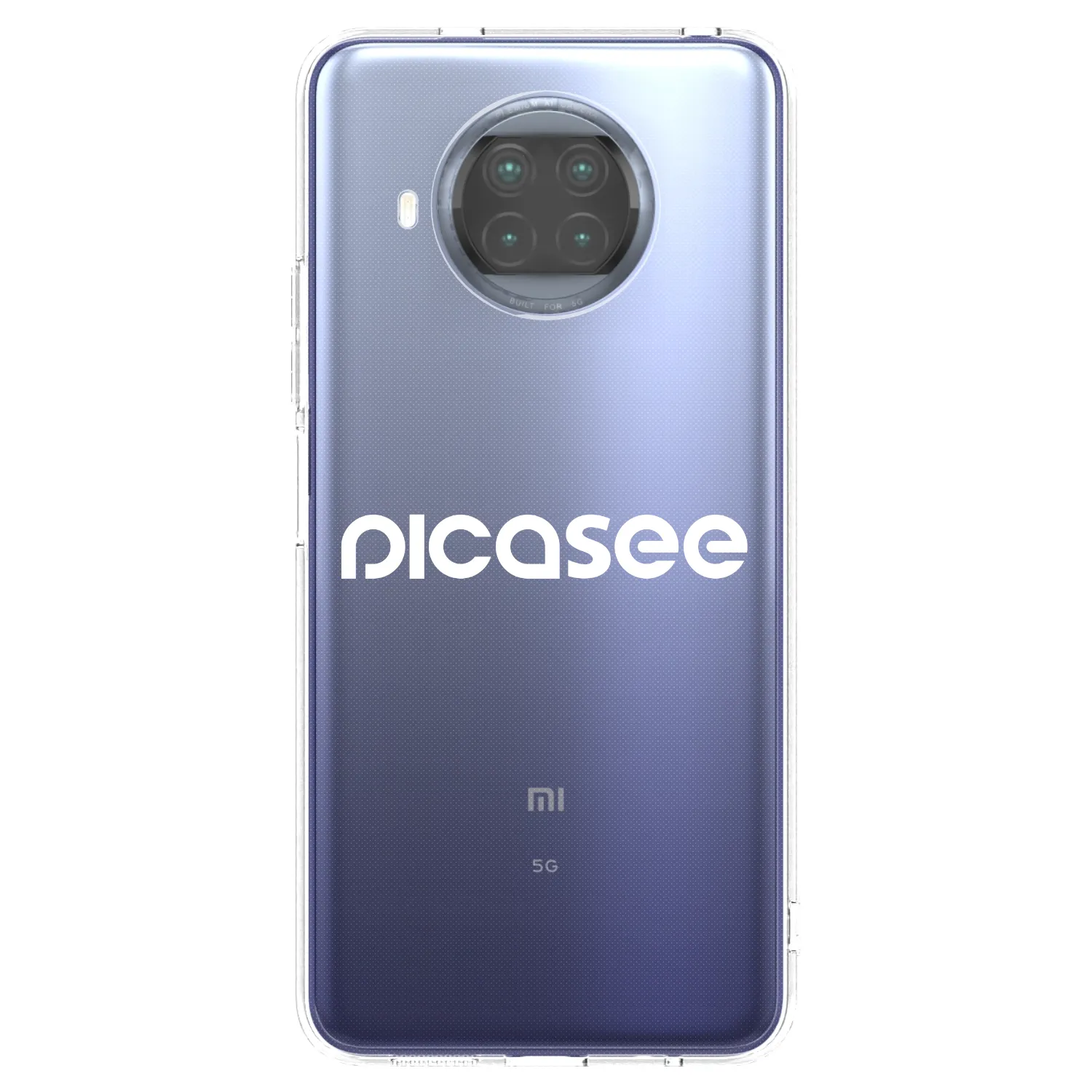 Silikónový prehľadný obal pre Xiaomi Mi 10T Lite - Picasee - new logo - white